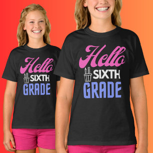 Hallo 6. Klasse, zurück zur Schule T-Shirt
