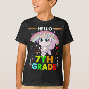 Hallo 7. Klasse zurück zur Schule T-Shirt