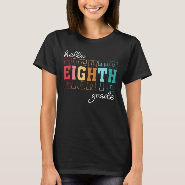 hallo 8. klasse T-Shirt (Vorderseite)