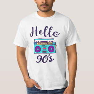 Hallo 90er Radio Kassettenrekorder T-Shirt