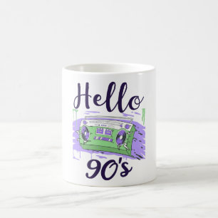 Hallo 90er Radiokassettenrekorder Kaffeetasse