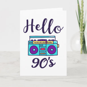 Hallo 90er Radiokassettenrekorder Karte