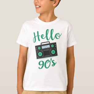 Hallo 90er Radiokassettenrekorder T-Shirt