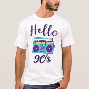 Hallo 90er Radiokassettenrekorder T-Shirt