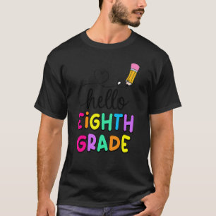 Hallo Achte Dozenten Kinder zurück in die Schule T-Shirt