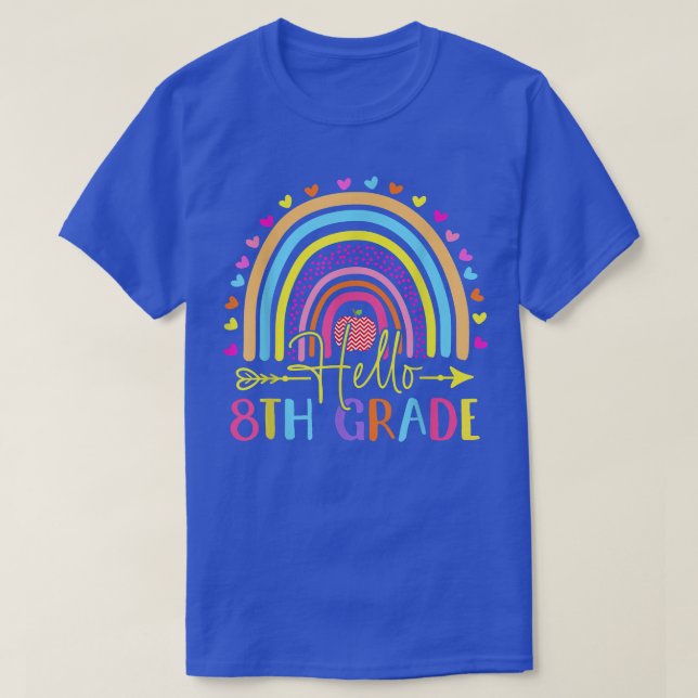 Hallo Achte Klasse Team Achte Klasse zurück zur Sc T-Shirt (Design vorne)