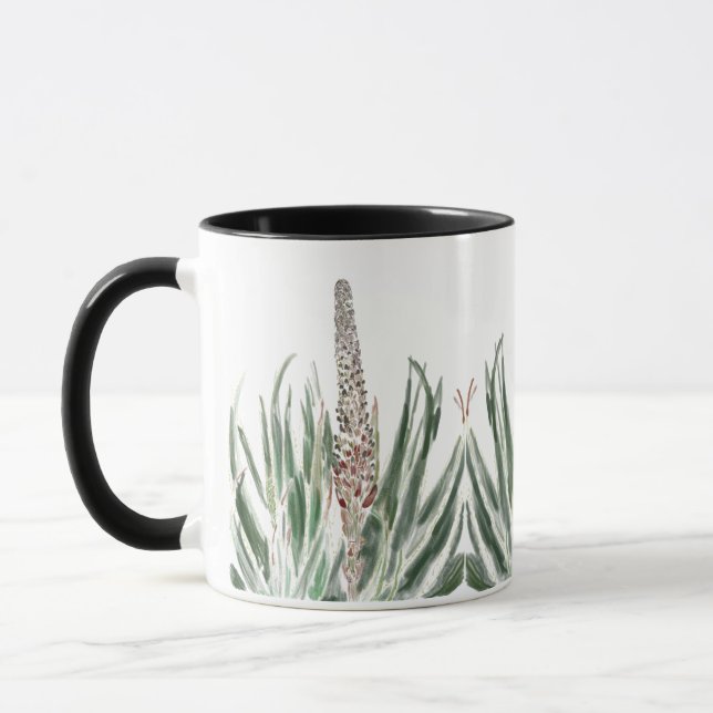 Hallo Aloe Mug à café à deux tons (Gauche)