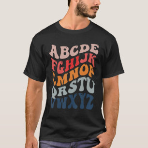 Hallo Alphabet Zurück zur Schule Vor K Kindergarte T-Shirt