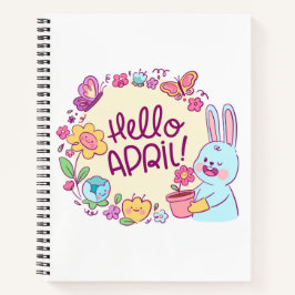 Hallo April Notizbuch