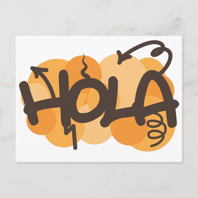 Hallo auf Spanisch Postkarte (Vorderseite)