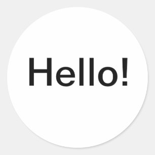 Hallo Aufkleber