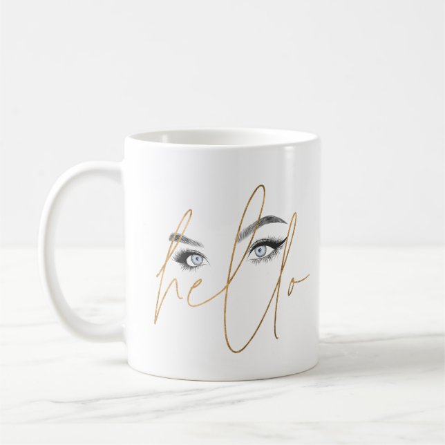 Hallo Augen Kaffeetasse (Links)