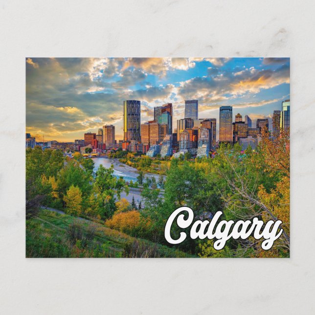Hallo aus Calgary, Alberta, Kanada Postkarte (Vorderseite)