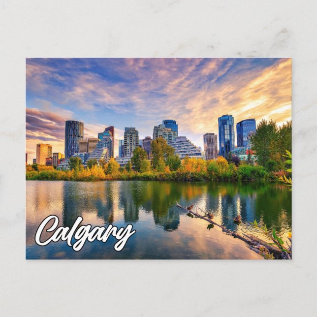 Hallo aus Calgary, Alberta, Kanada Postkarte (Vorderseite)