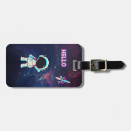 Hallo aus dem All. Gepäckanhänger