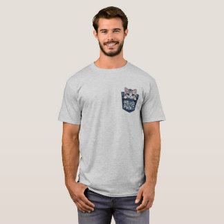 Hallo aus der Tasche - Niedlicher Cat T - Shirt