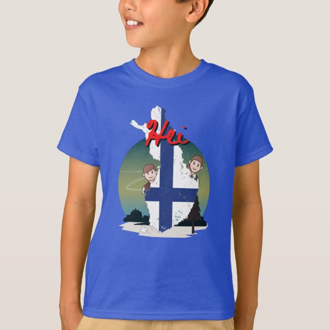 Hallo aus Finnland T-Shirt (Vorderseite)