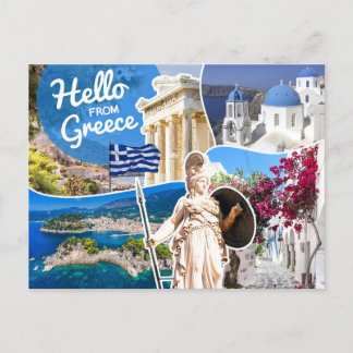 Hallo aus Griechenland Postkarte