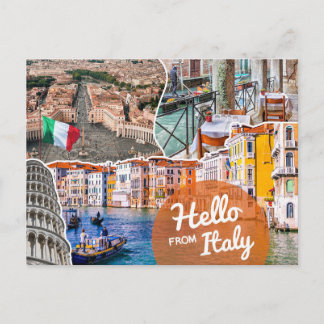 Hallo aus Italien Postkarte