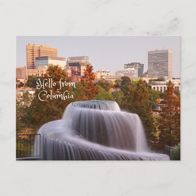 Hallo aus Kolumbien, South Carolina Postkarte (Vorderseite)