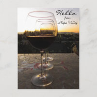 Hallo aus Napa Valley Postcard!