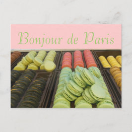 Hallo aus Paris Berühmte französische Makros Postkarte