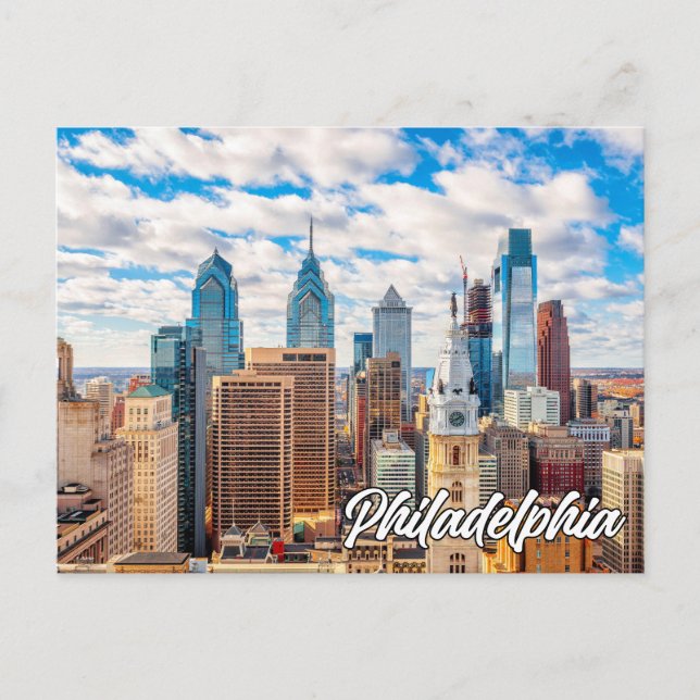Hallo aus Philadelphia, Pennsylvania Postkarte (Vorderseite)