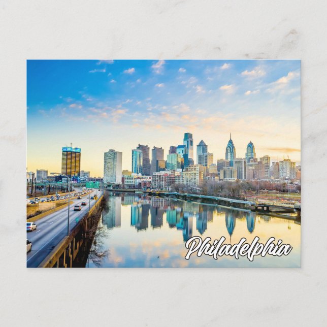 Hallo aus Philadelphia, Pennsylvania Postkarte (Vorderseite)