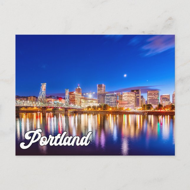 Hallo Aus Portland, Oregon, USA Postkarte (Vorderseite)