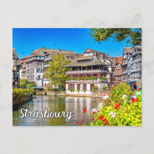 Hallo aus Straßburg, Frankreich Postkarte