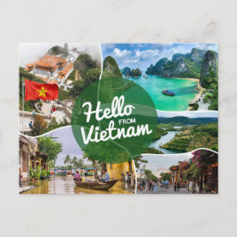Hallo aus Vietnam Postkarte