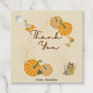 Hallo Autumen Fall Blatt Pumkin Fvor Tags Geschenkanhänger