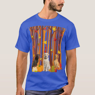 Hallo Autumn Labrador Maple Leaf Fall Pumpkin Mens T-Shirt