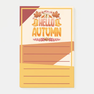 Hallo Autumn Post-It Notes Post-it Klebezettel