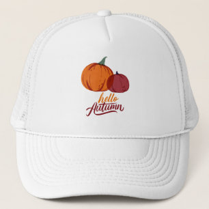 Hallo Autumn Pumpkins Truckerkappe