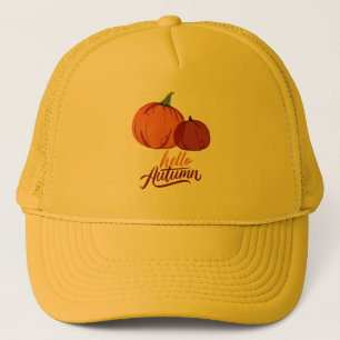Hallo Autumn Pumpkins Truckerkappe
