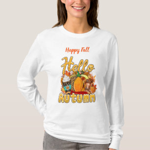 Hallo Autumn Text anpassen T-Shirt