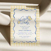 Hallo Baby Amalfi Zitronen Blau und Gelb Baby Show