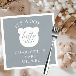 Hallo Baby Bear Es ist ein Junge Serviette