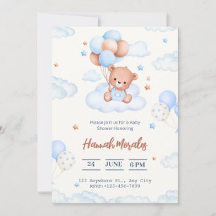 Hallo Baby Blaue Himmel Baby-Einladung zur Babyp Einladung