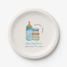 Hallo Baby Blaue Macarons & Milk Boy Babyparty