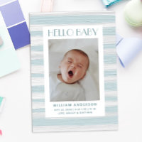 Hallo, Baby. Blauer Wasserstrich