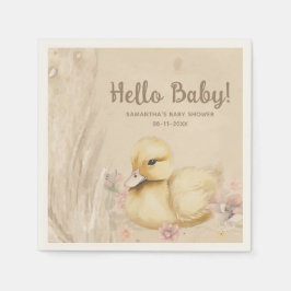 Hallo Baby! Boho Babydusche Serviette