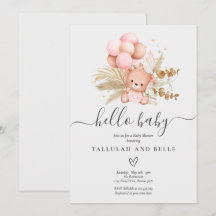 Hallo Baby Boho Bär Shower