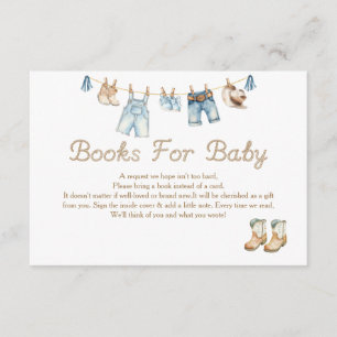 Hallo Baby Kleiner Cowboy Bücher Für Baby Begleitkarte