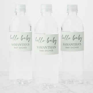 Hallo Baby Minimalistische Babyparty