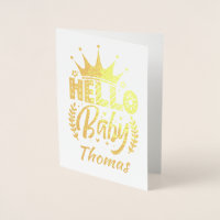 Hallo Baby mit dem Namen von Crown Baby