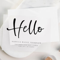 Hallo Baby Name Stats Geburtsankündigung Vellum