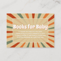 Hallo Baby Retro Salbei Grün Orange Bücher für Bab