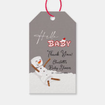 Hallo Baby Süßer Schneemann Baby Shower
